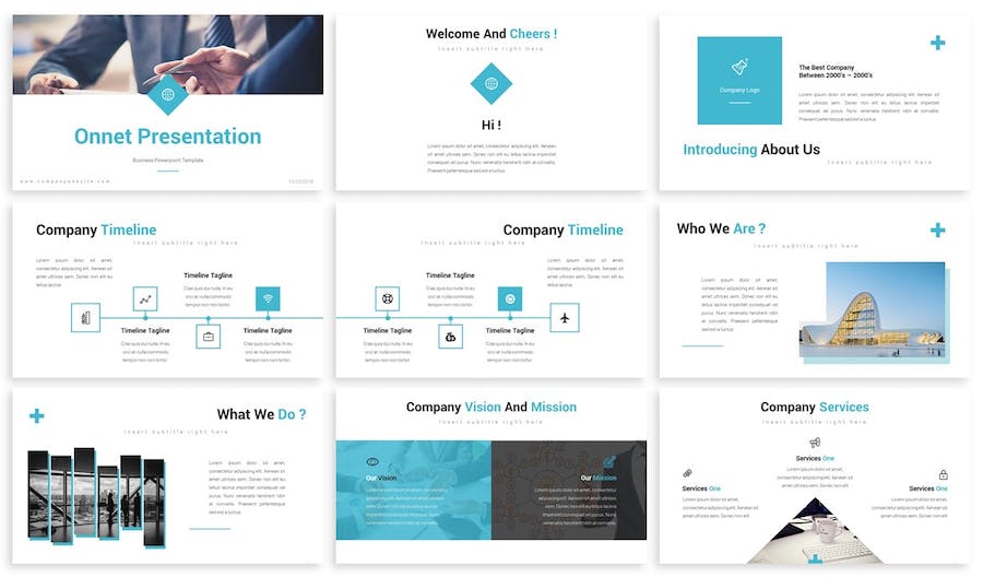 简约商业设计演讲方案PPT模板 - PPT派