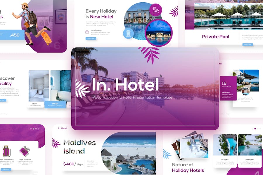 In-hotel-accomodation-hotel-powerpoint-template - PPT派