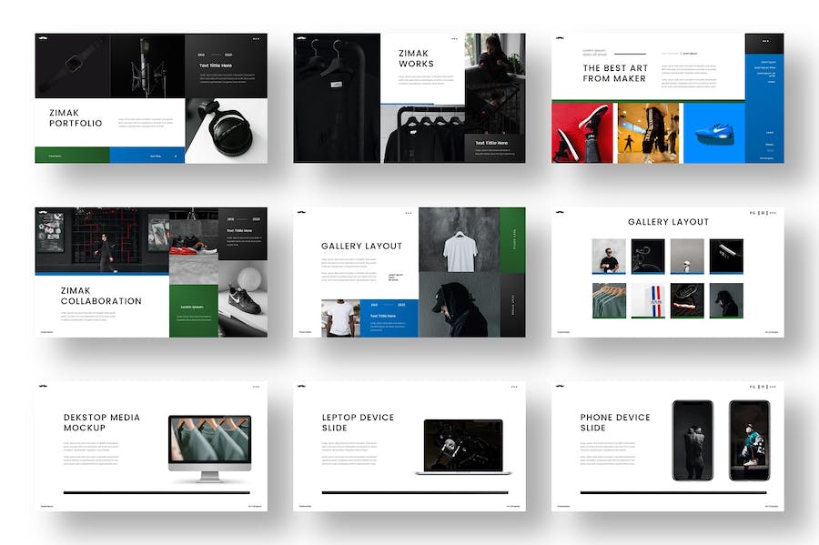 蓝色现代企业商业提案PPT模板 - PPT派