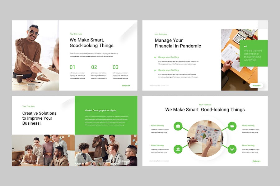 专业在线网络研讨会Keynote演示模板 - PPT派