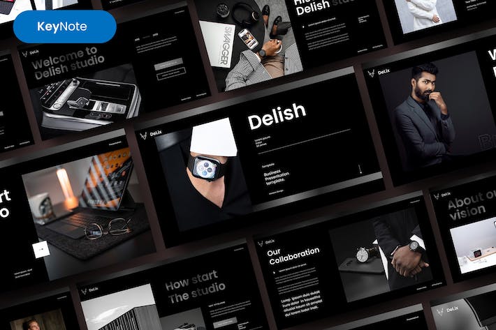 熟食店商务领域主题演讲Keynote模板 - PPT派