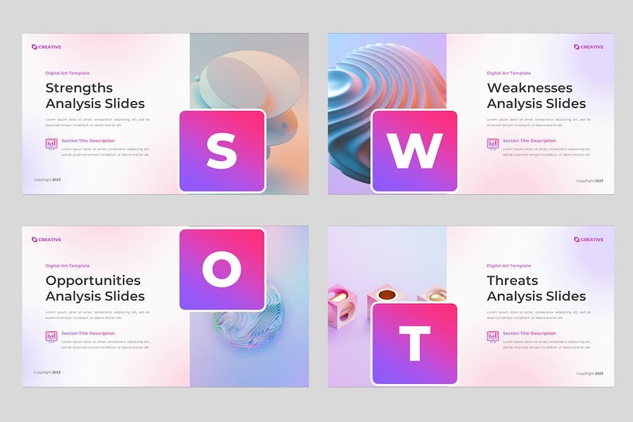 创意数码艺术讲述展示设计Keynote模板 - PPT派