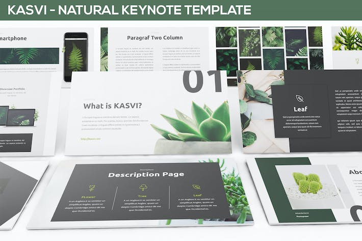 绿色自然环保清新主题Keynote模板 - PPT派