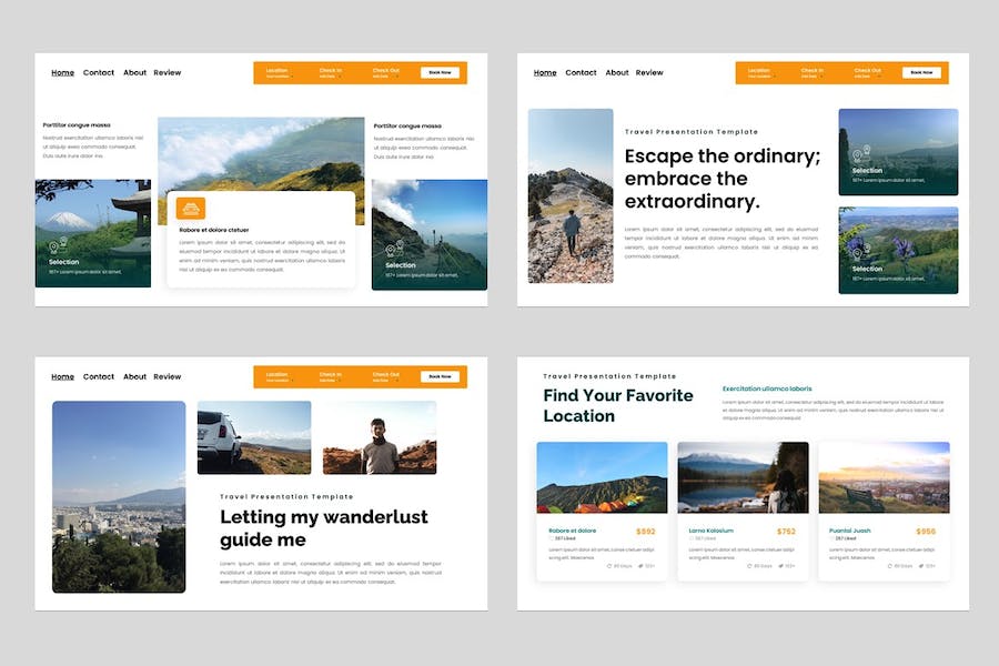 专业多用途旅游行业Keynote演示模板 - PPT派