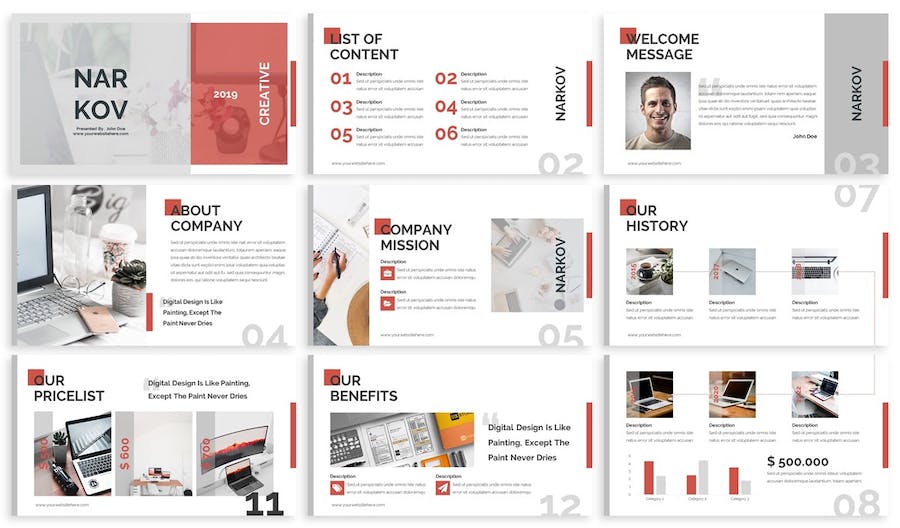 极简主义风格商务展示Keynote模板 - PPT派