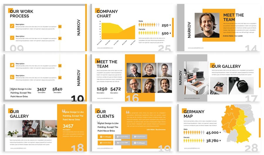 极简主义风格商务展示Keynote模板 - PPT派