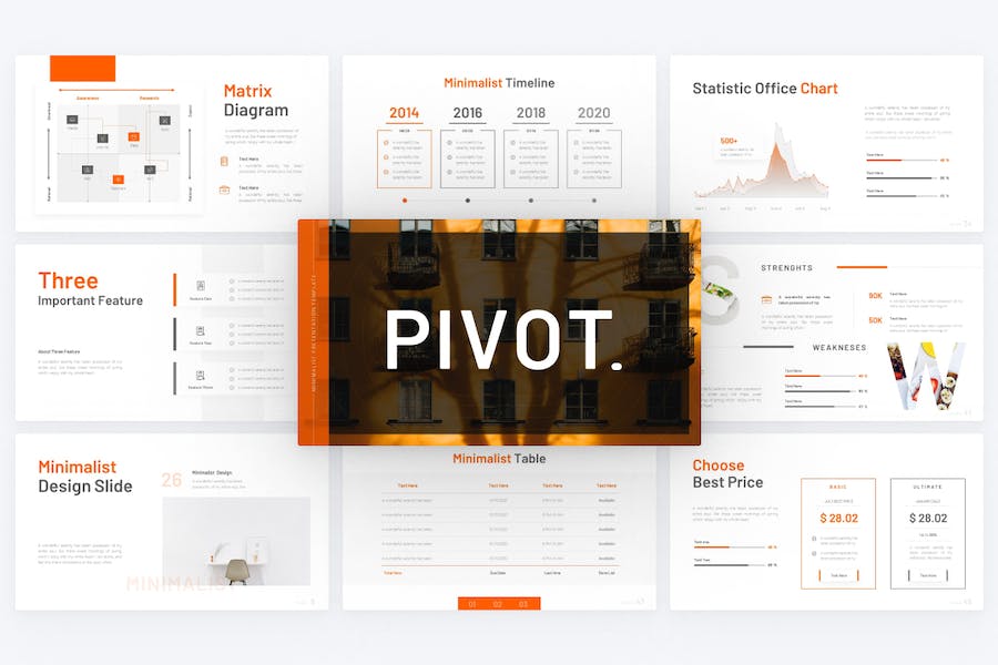 Pivot-极简主义-PowerPoint-模板 - PPT派
