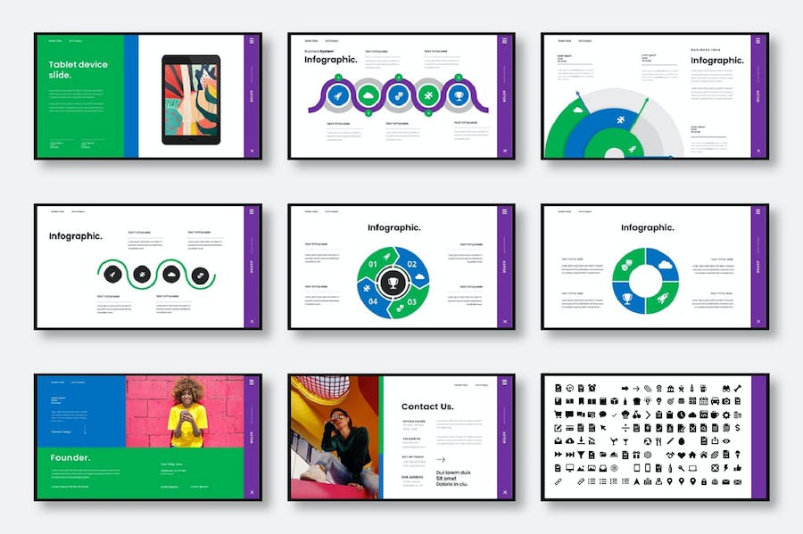 创意商务项目展示方案Keynote模板 - PPT派