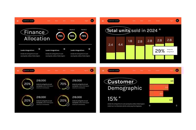 数据可视化分析展示PPT模板 - PPT派