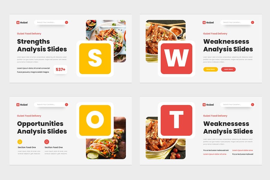 食品外送讲述展示方案推介Keynote模板 - PPT派
