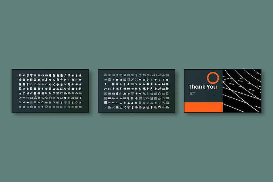 橙色科技商务企业宣传PPT模板 - PPT派