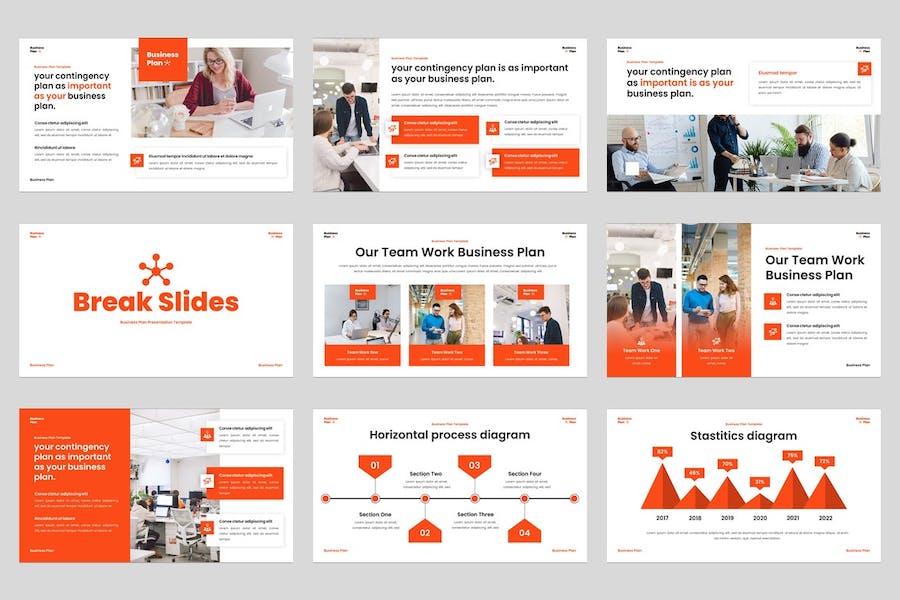 商业业务计划执行方案展示PPT模板 - PPT派