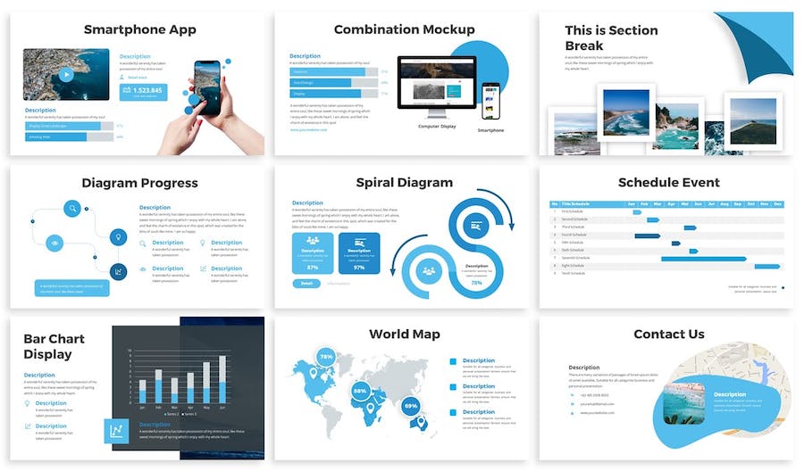 旅游景点品牌推广宣传Keynote模板 - PPT派