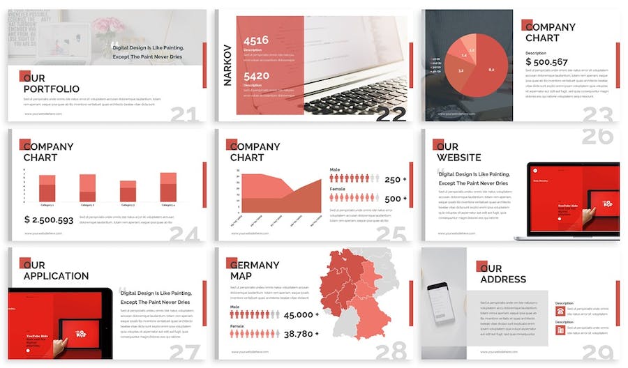 极简主义风格商务展示Keynote模板 - PPT派