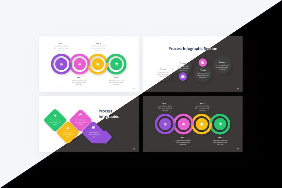 Pictic-process-infographic-powerpoint-template - PPT派