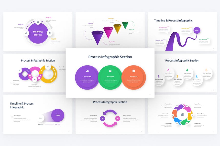 Pictic-process-infographic-powerpoint-template - PPT派