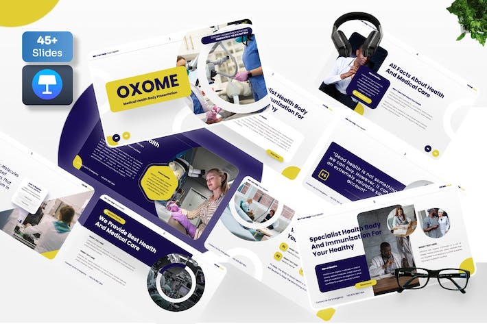 医疗护理健康管理服务Keynote模板 - PPT派