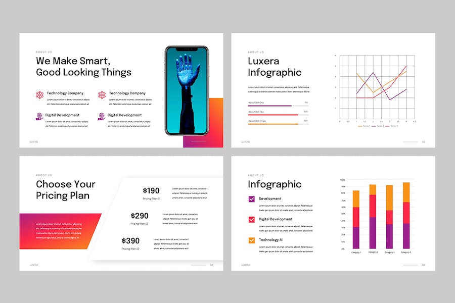 人工智能技术应用解决方案PPT模板 - PPT派