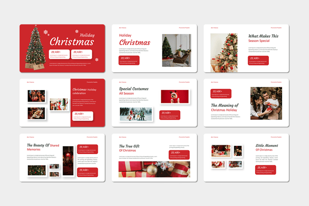 圣诞节假期活动策划方案Keynote模板 - PPT派