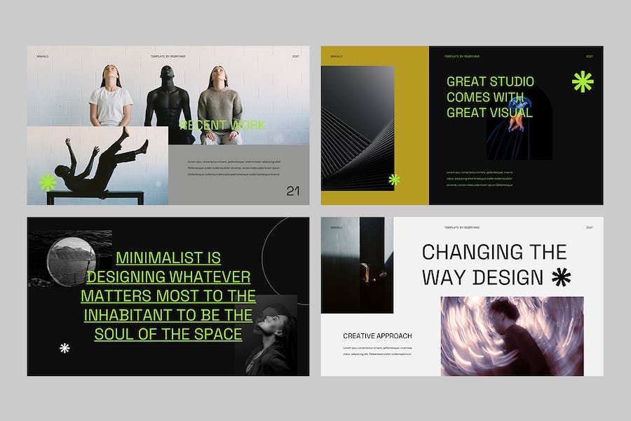 创意设计作品展示讲述Keynote模板 - PPT派