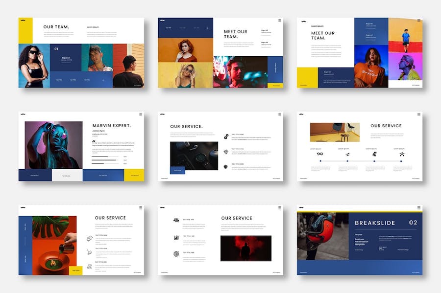 欧美商务风主题演讲展示Keynote模板 - PPT派