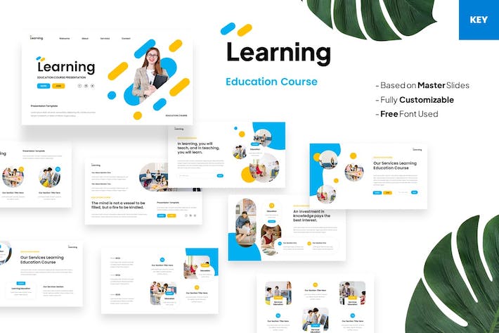 教育课程学习培训讲座Keynote模板 - PPT派