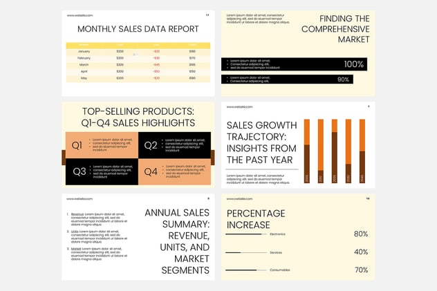 销售数据分析业绩展示PPT模板 - PPT派