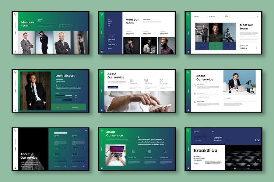 绿色环保商务企业社会责任Keynote模板 - PPT派
