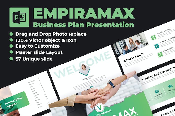 商业计划书策划方案PPT模板 - PPT派