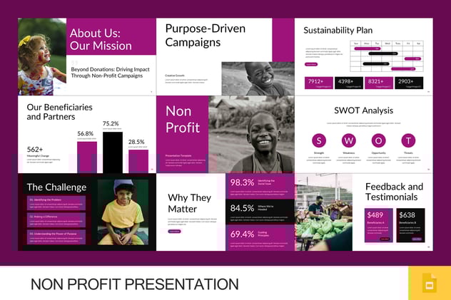非营利组织公益活动宣传PPT模板 - PPT派