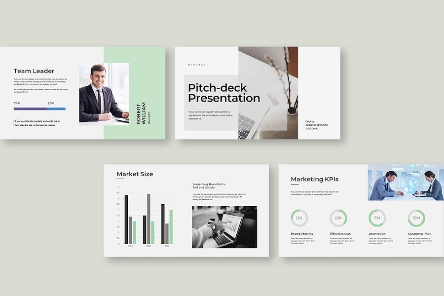 融资路演商业计划书PPT模板 - PPT派