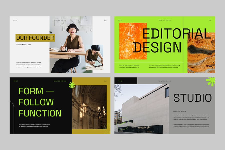 创意设计作品展示讲述Keynote模板 - PPT派