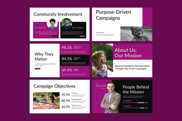 非营利组织公益活动宣传PPT模板 - PPT派