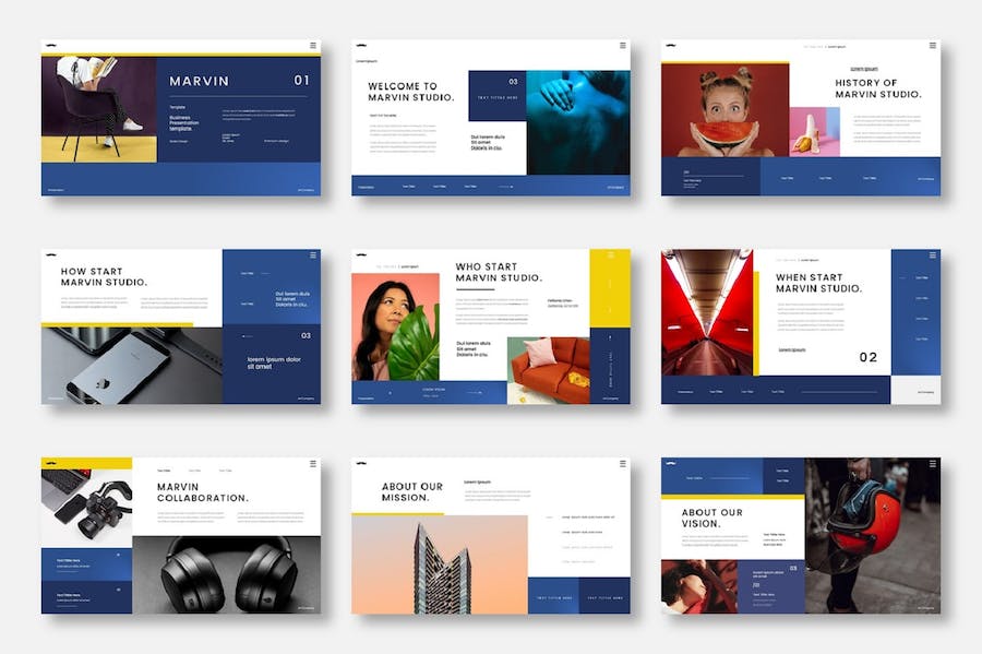 欧美商务风主题演讲展示Keynote模板 - PPT派