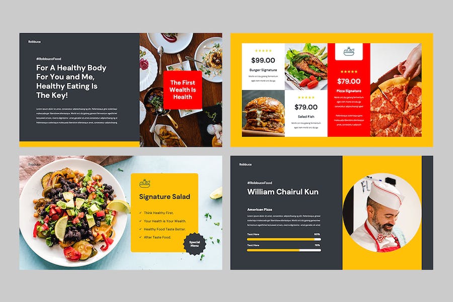 食品餐饮品牌推介宣传营销展示方案PPT模板 - PPT派