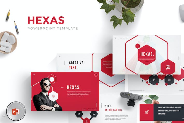 Hexas-PowerPoint-模板- PPT派