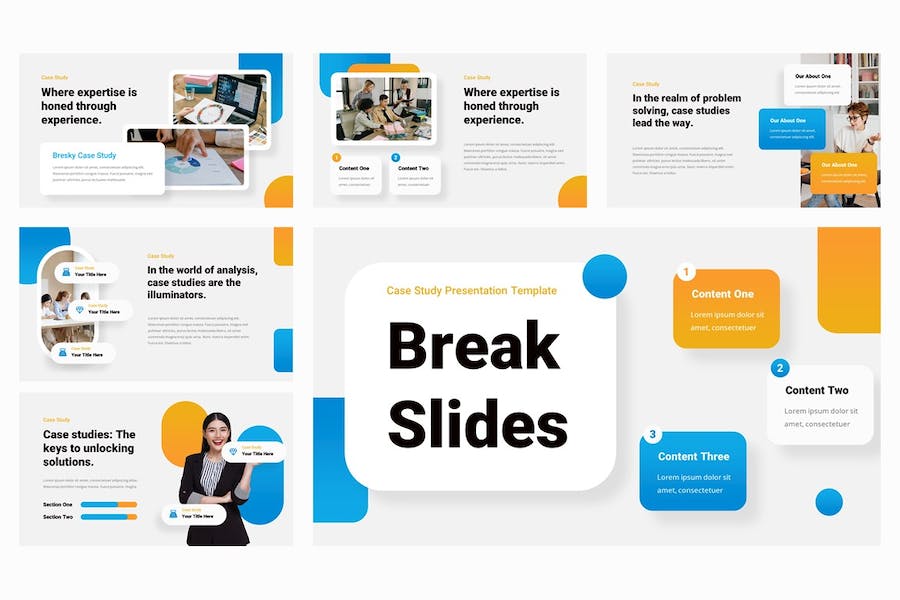 商业案例分析研究报告PPT模板 - PPT派