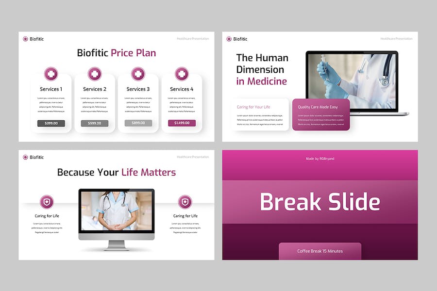 生物科学医学研究学术讲座Keynote模板 - PPT派