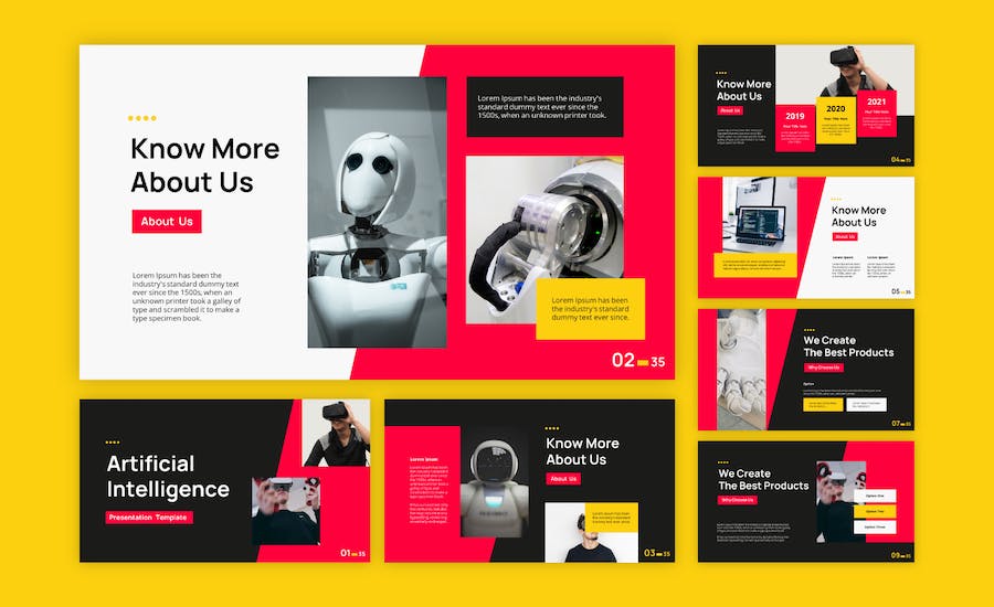 人工智能讲述方案展示技术应用Keynote模板 - PPT派