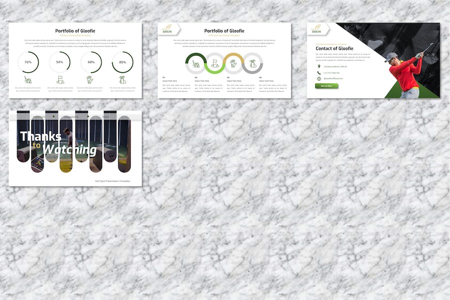 高尔夫球场运动休闲俱乐部推广Keynote模板 - PPT派