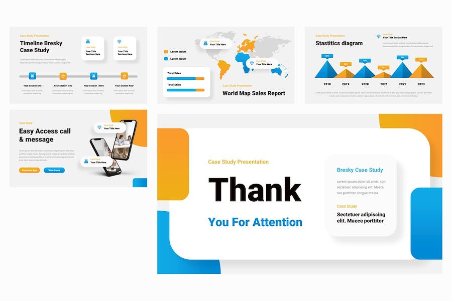 商业案例分析研究报告PPT模板 - PPT派