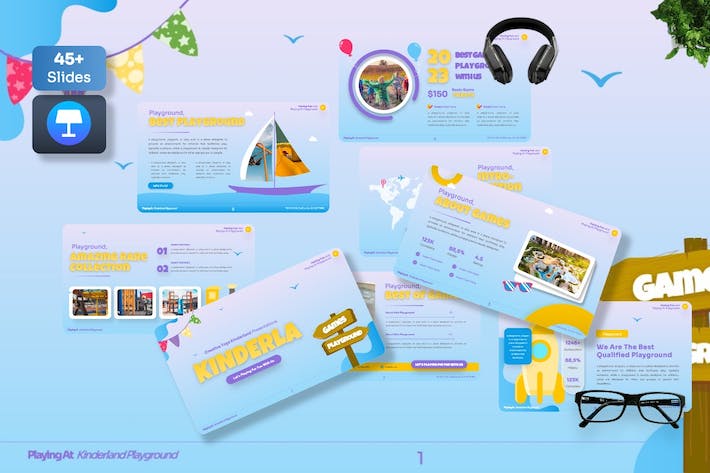 儿童教育玩具讲述展示方案Keynote模板 - PPT派