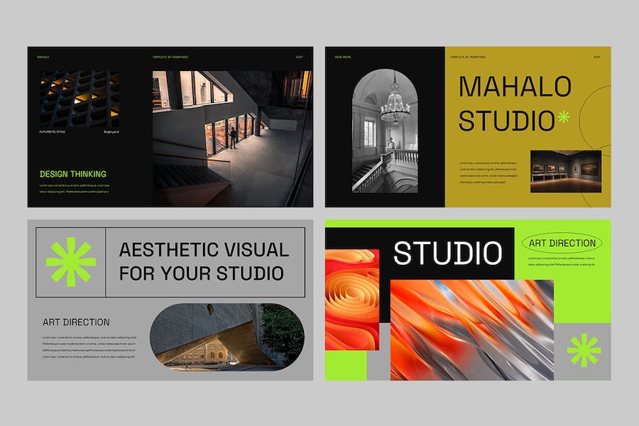 创意设计作品展示讲述Keynote模板 - PPT派