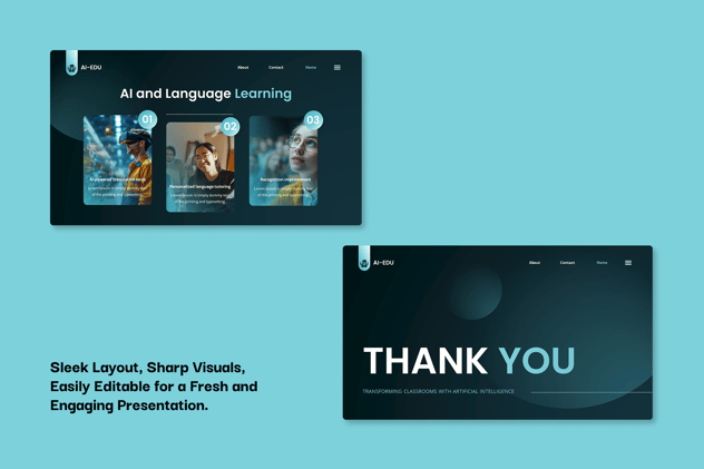 人工智能教育科技未来学习方案Keynote模板 - PPT派