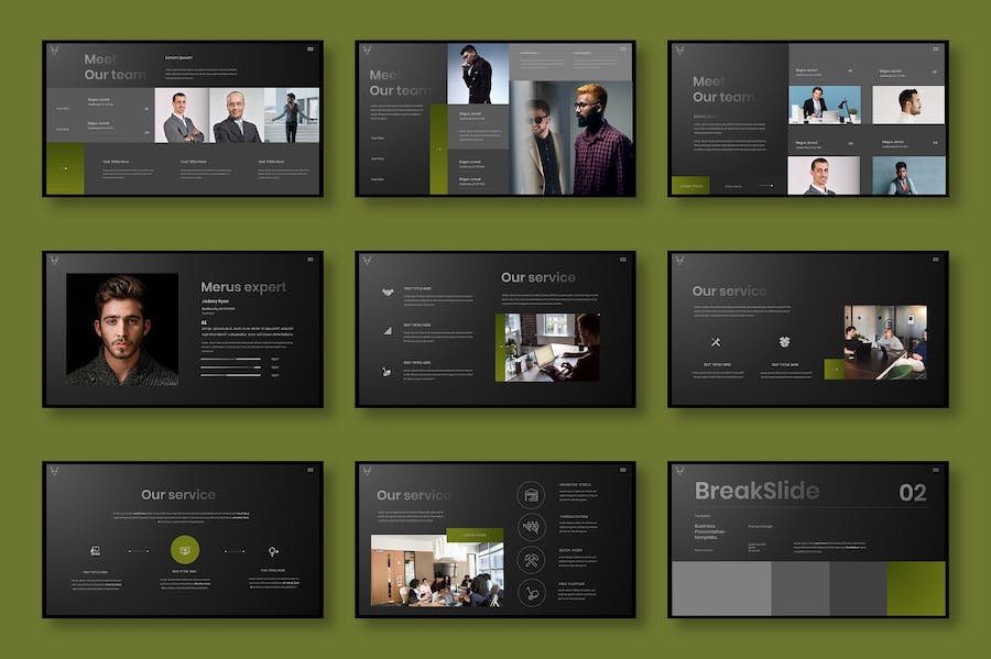 商务企业项目服务展示介绍Keynote模板 - PPT派