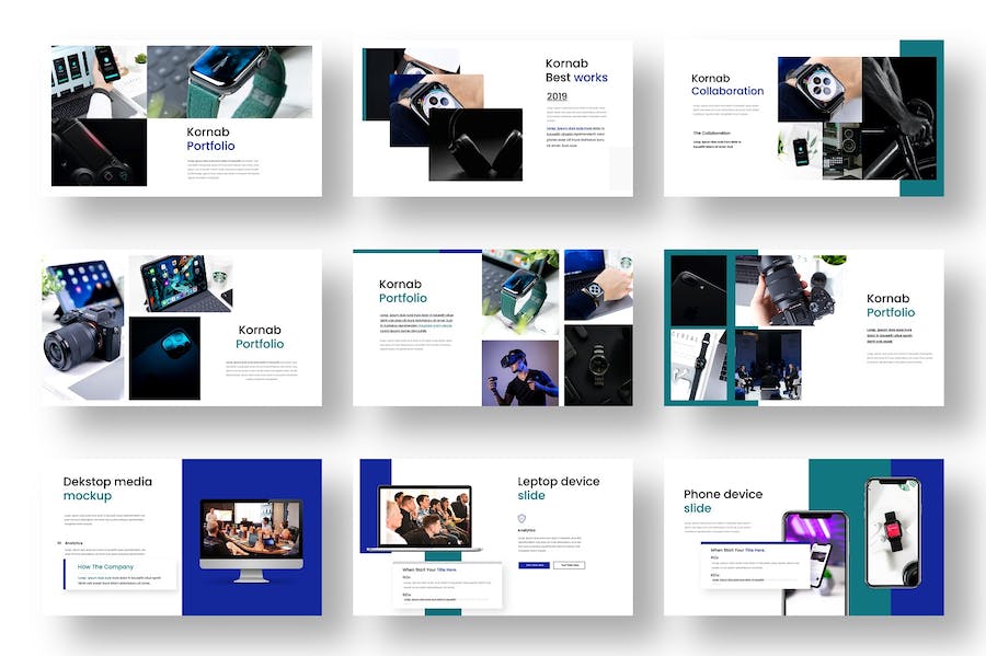 商务企业品牌营销展示PPT模板 - PPT派