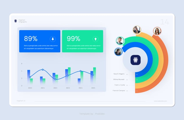 组织结构图企业架构设计PPT模板 - PPT派