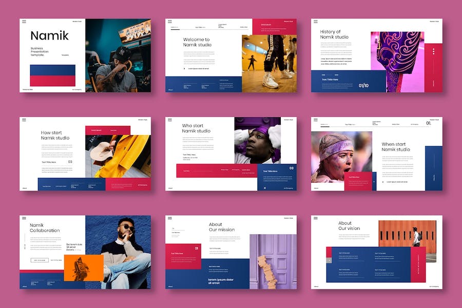 创意商务企业展示项目介绍Keynote模板 - PPT派