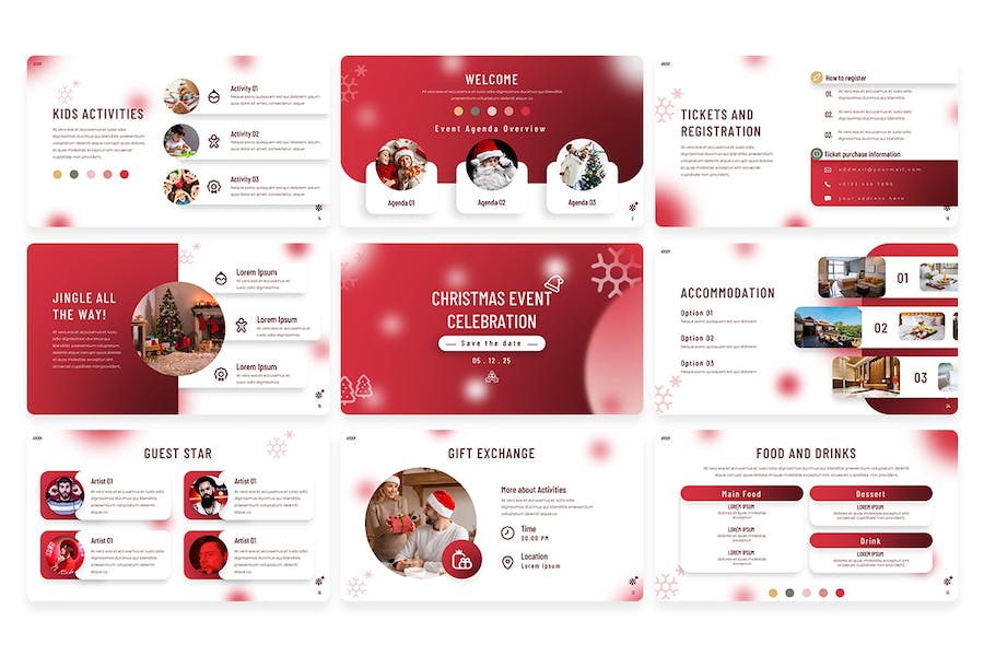 圣诞节活动庆祝推广PPT模板 Retry - PPT派