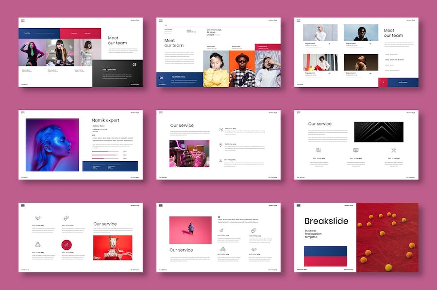 创意商务企业展示项目介绍Keynote模板 - PPT派